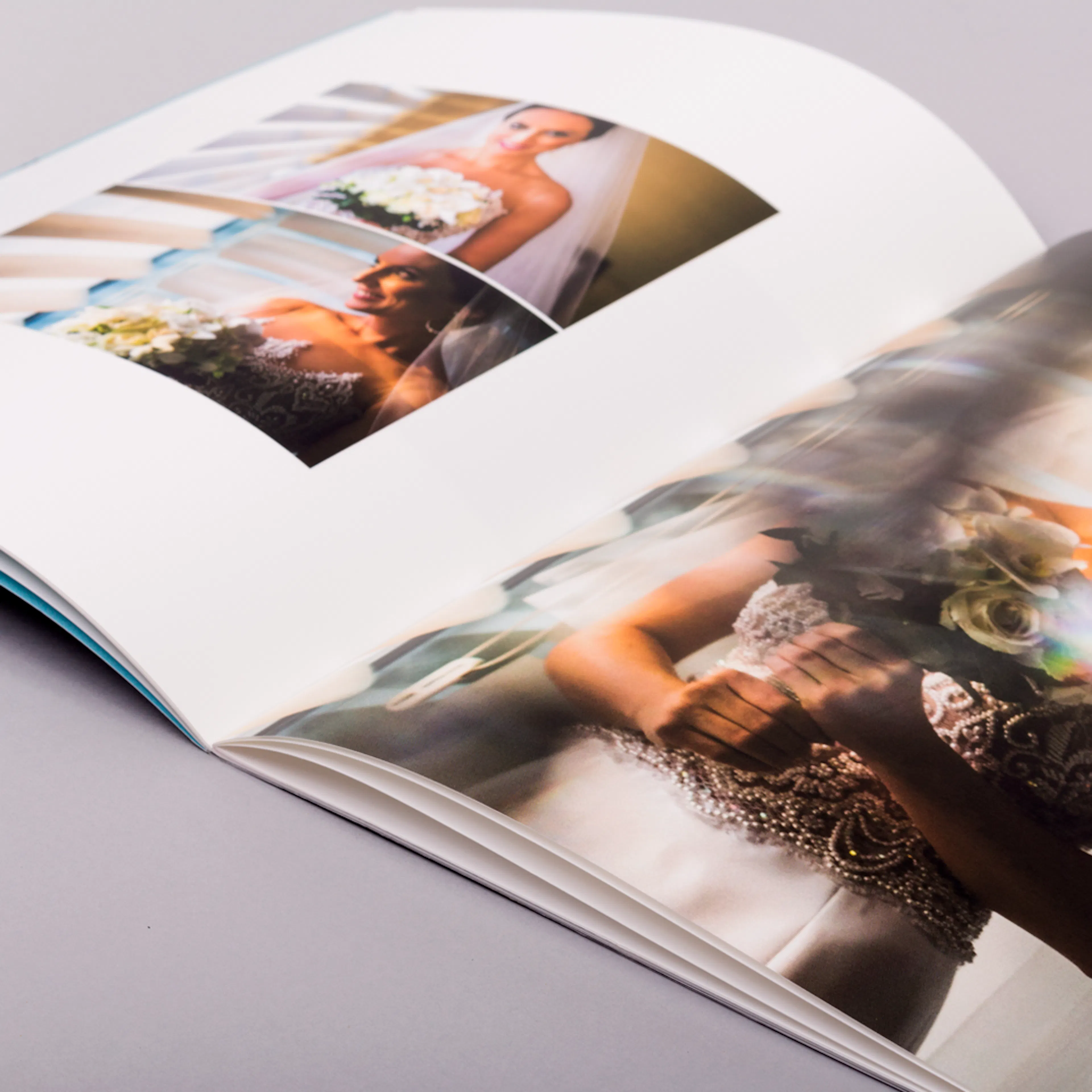 Fotolivro Revistinha aberto spread interno