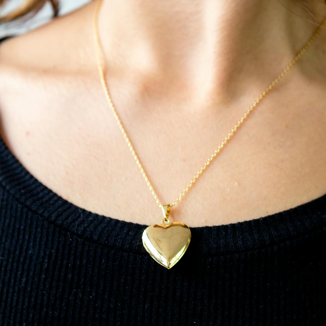 Colar Relicário Coração