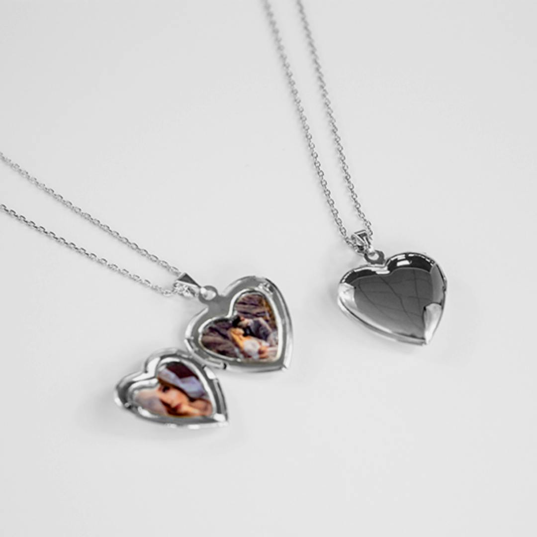 Colar Relicário Coração