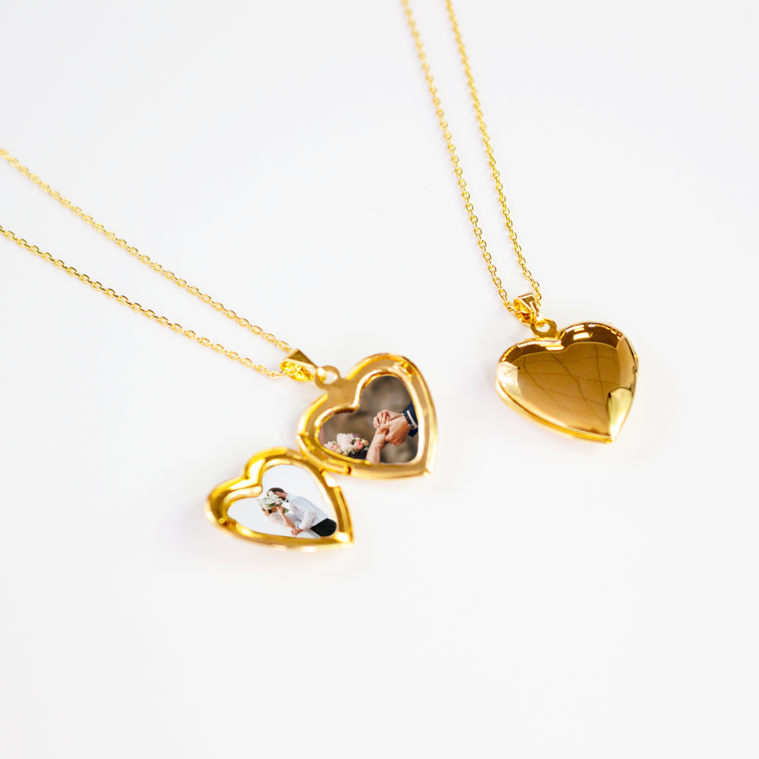 Colar Relicário Coração