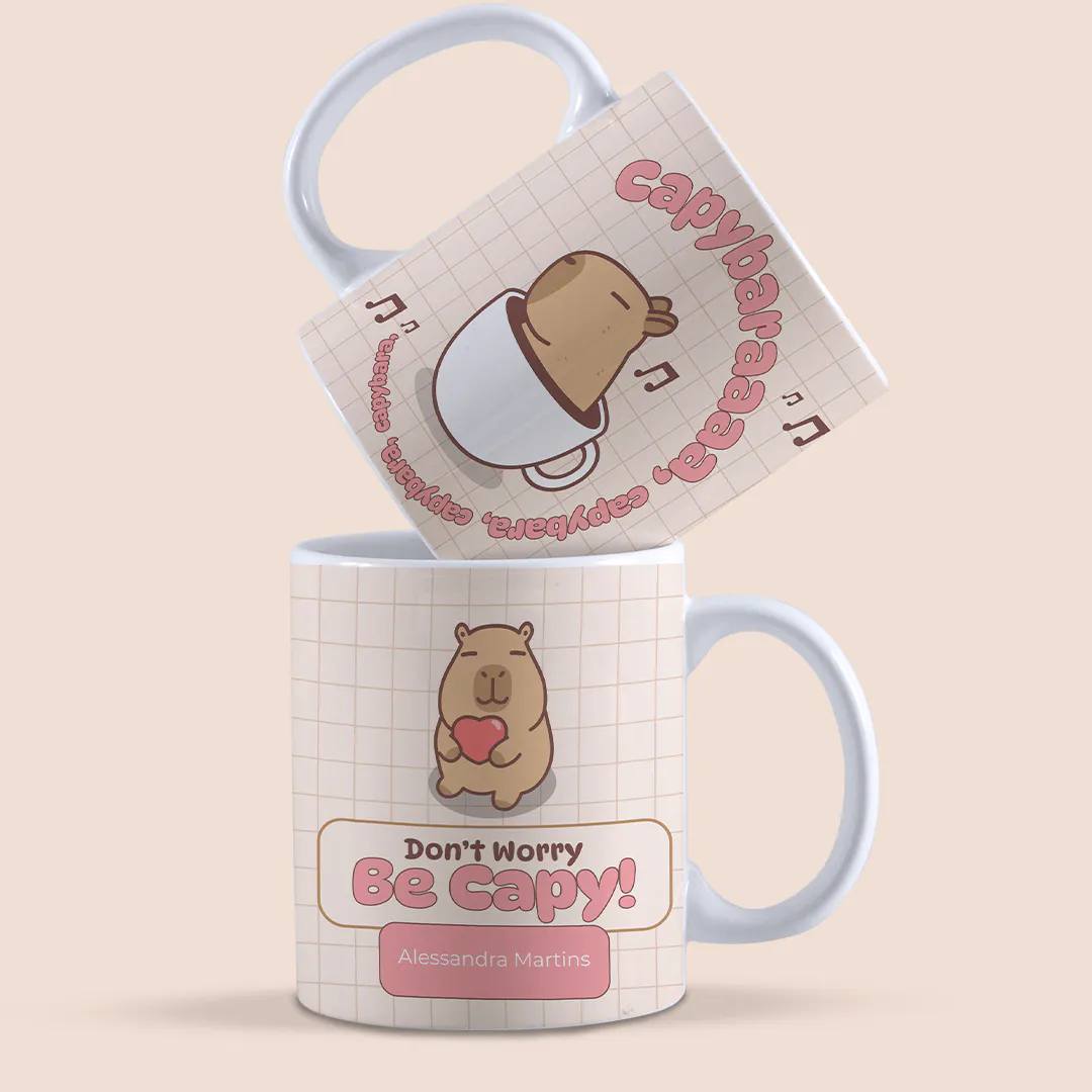 Caneca capivara, vista principal