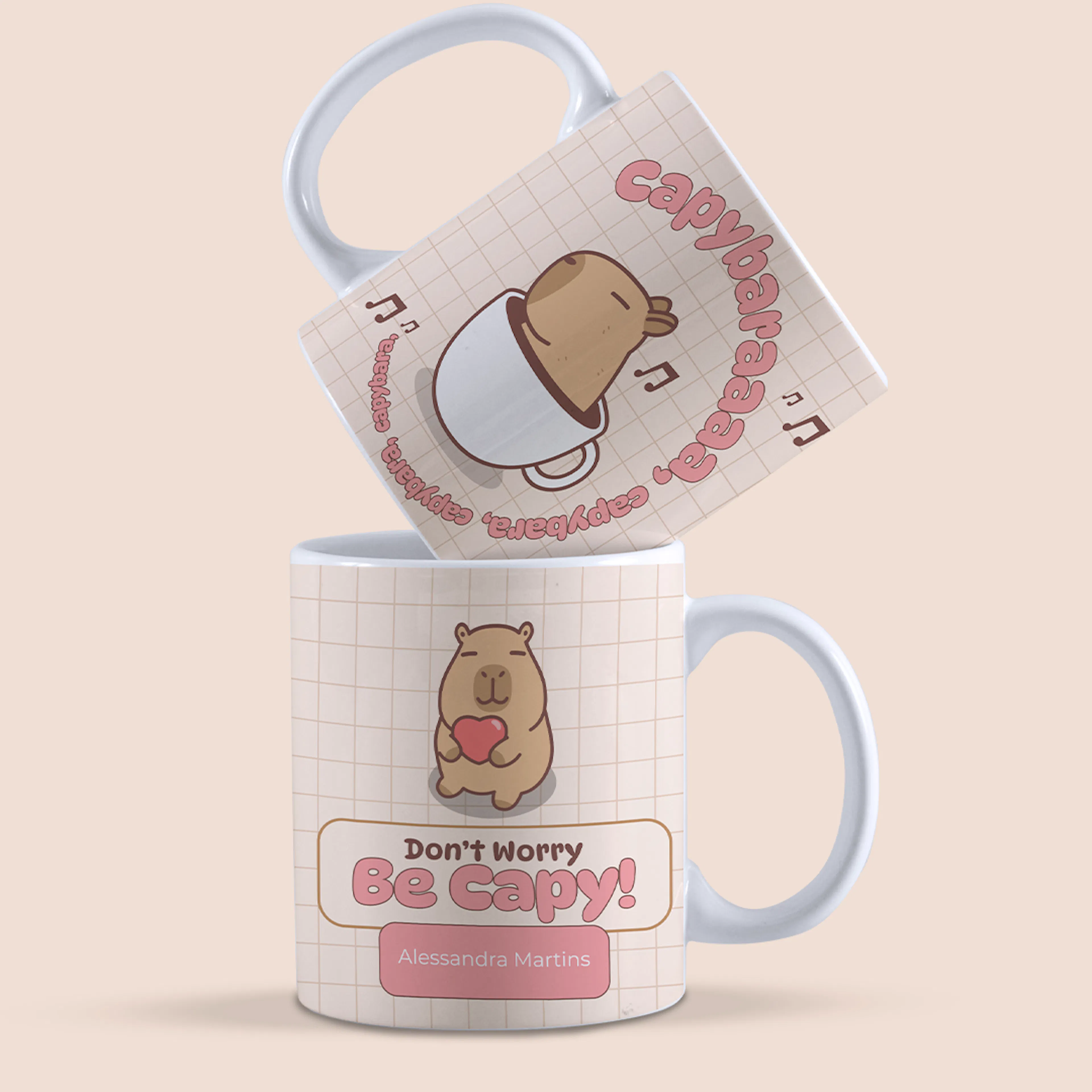 Caneca capivara, vista principal