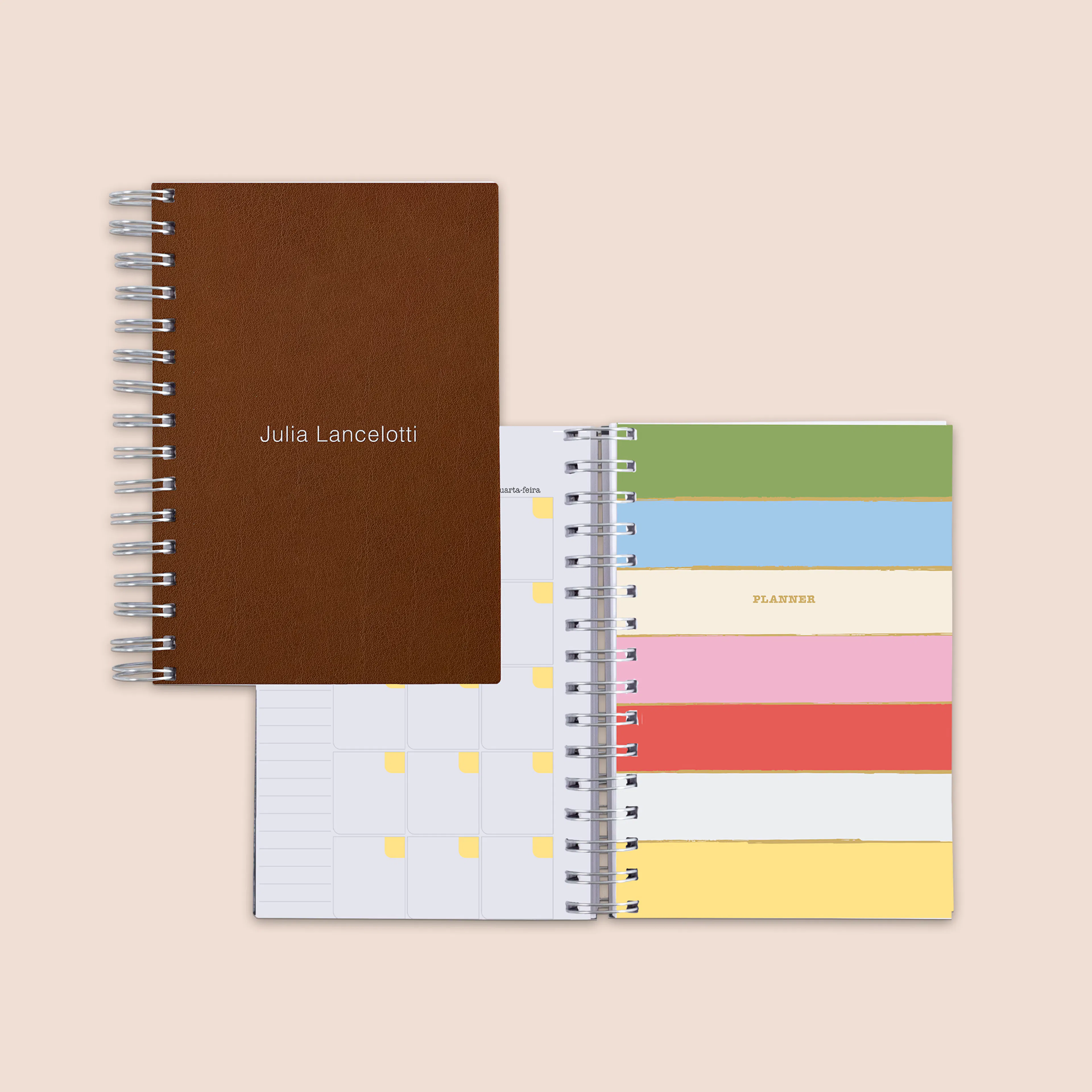 Planner 2026 Capa Couro