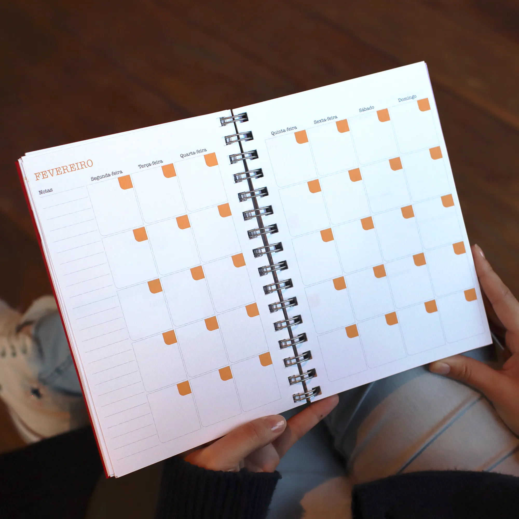 Planner 2026 Capa Couro