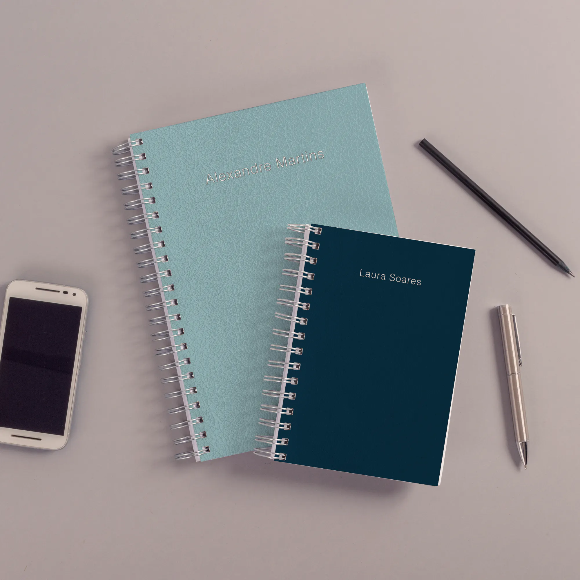 Caderno Capa Couro