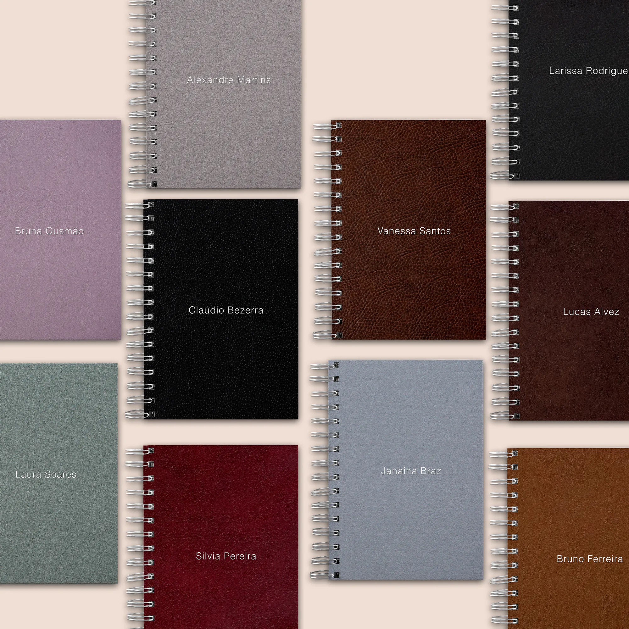 Caderno Capa Couro