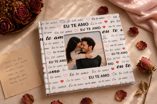 Fotolivro Classic Eu Te Amo — capa dura, janela central