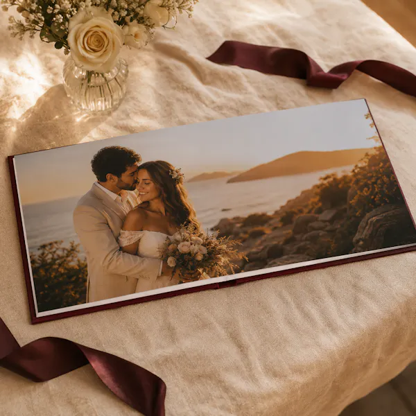 Fotolivro Premium 180 Slim — abertura panorâmica