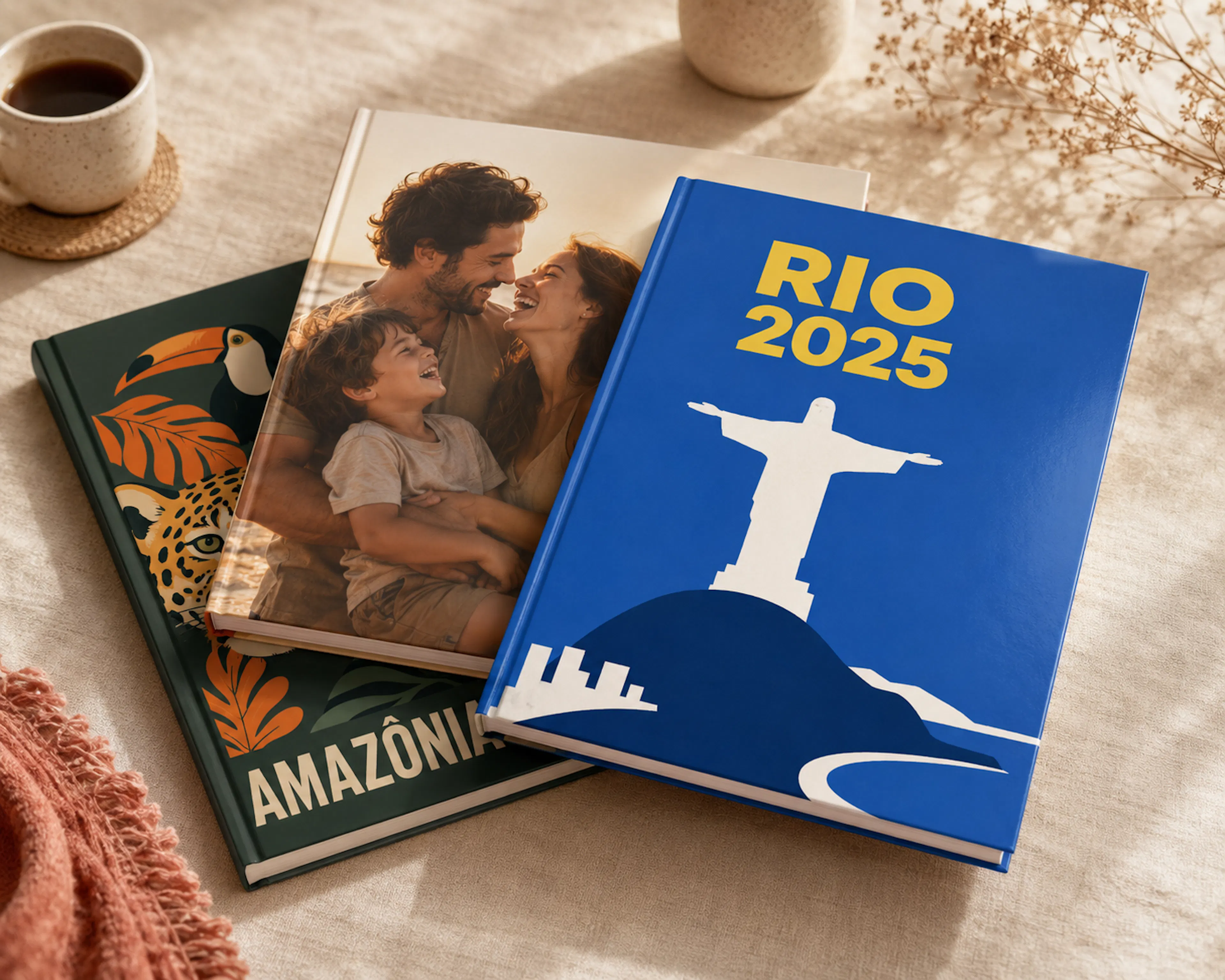 3 Fotolivros Plus 21×30 com capas personalizadas