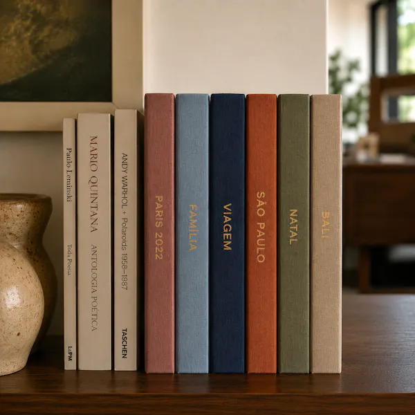 Fotolivros Super Premium em várias cores de linho
