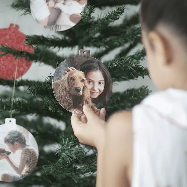 Enfeite de Natal com foto