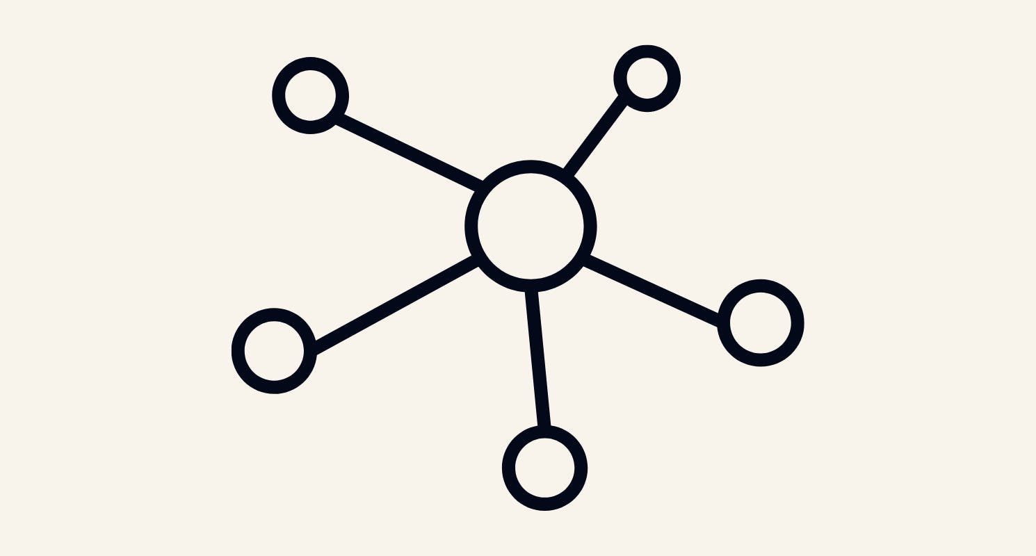 A graphic showing nodes that can be deleted or made bigger, representing composable architecture