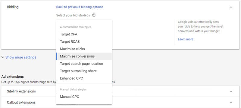 Choosing a Smart Bidding Strategy