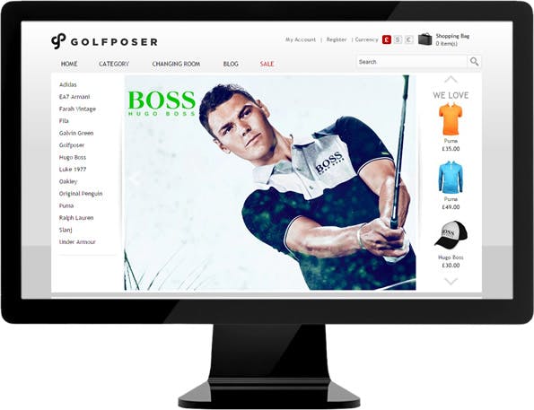 Golfposer New Ecommerce Website