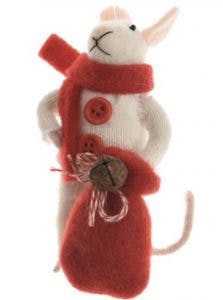 Felt mouse decoration