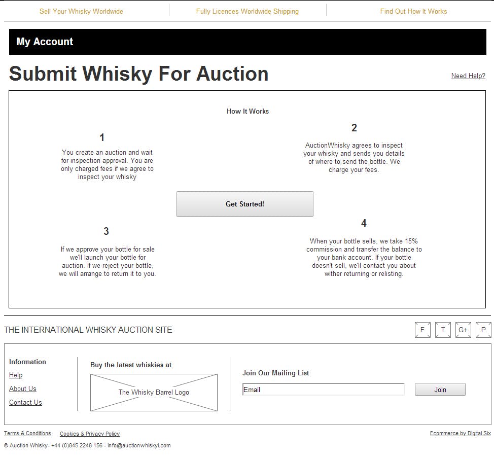 Submit Whisky For Auction