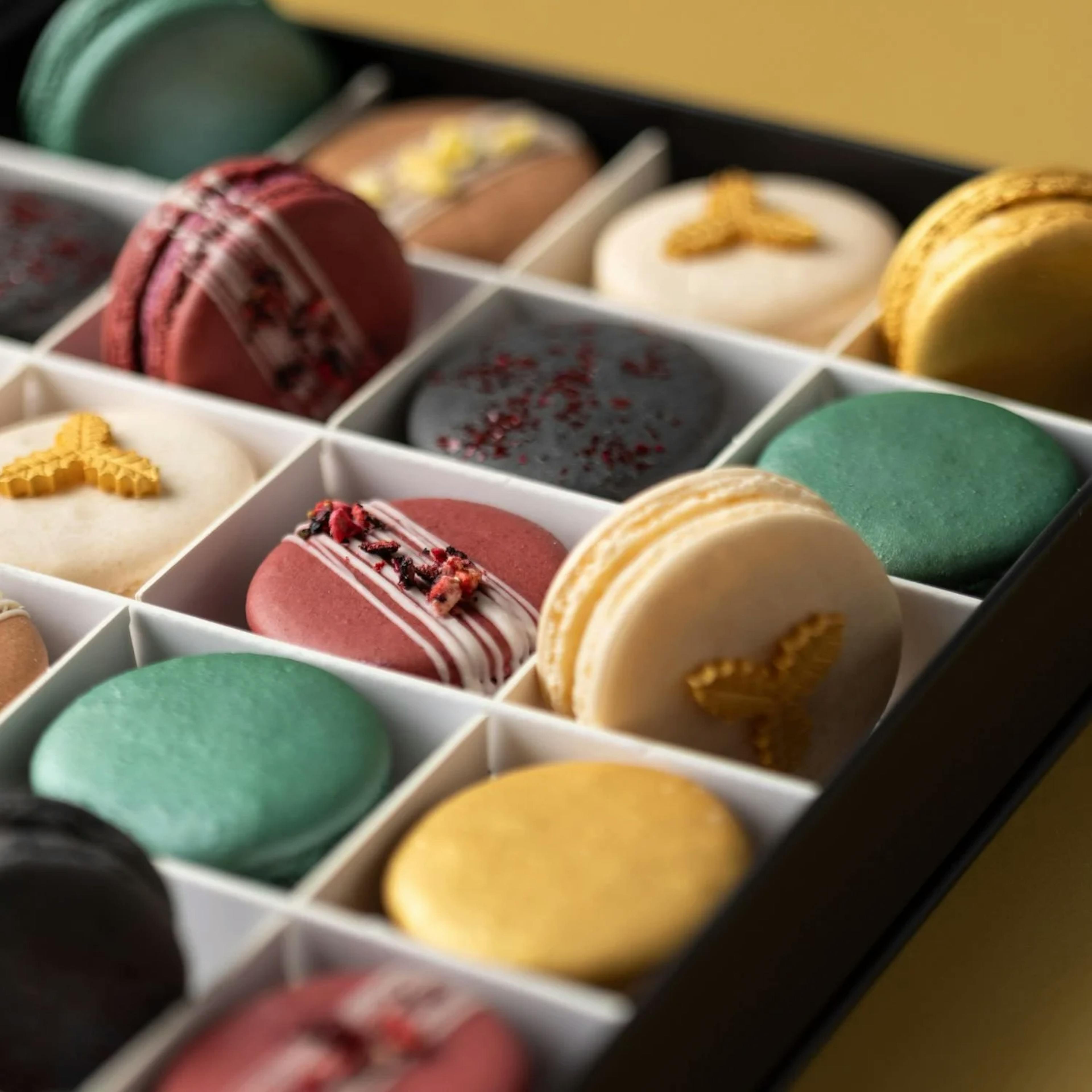 A delicious box of macarons