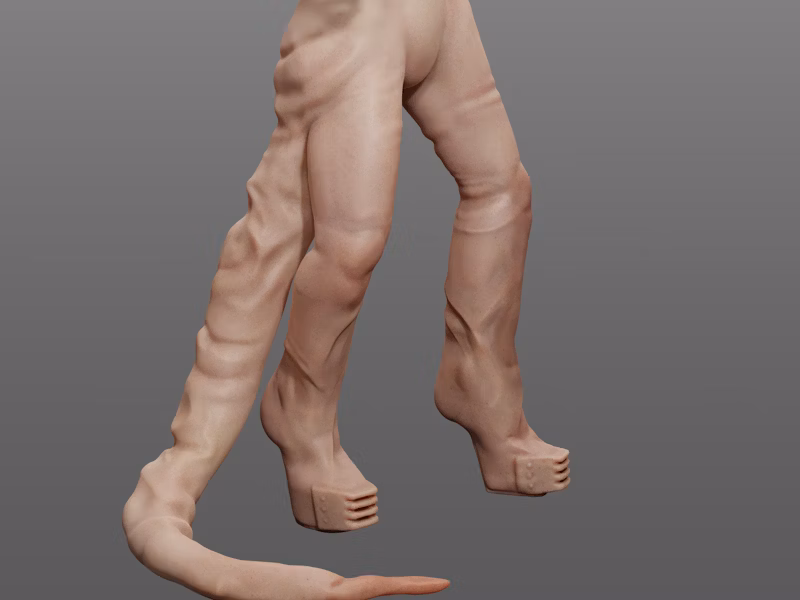 Rendered view of custom made shader