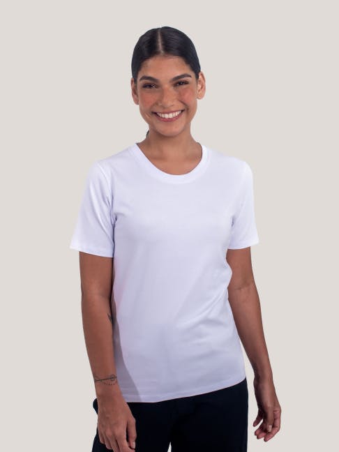 Camiseta Pima Feminina Branco