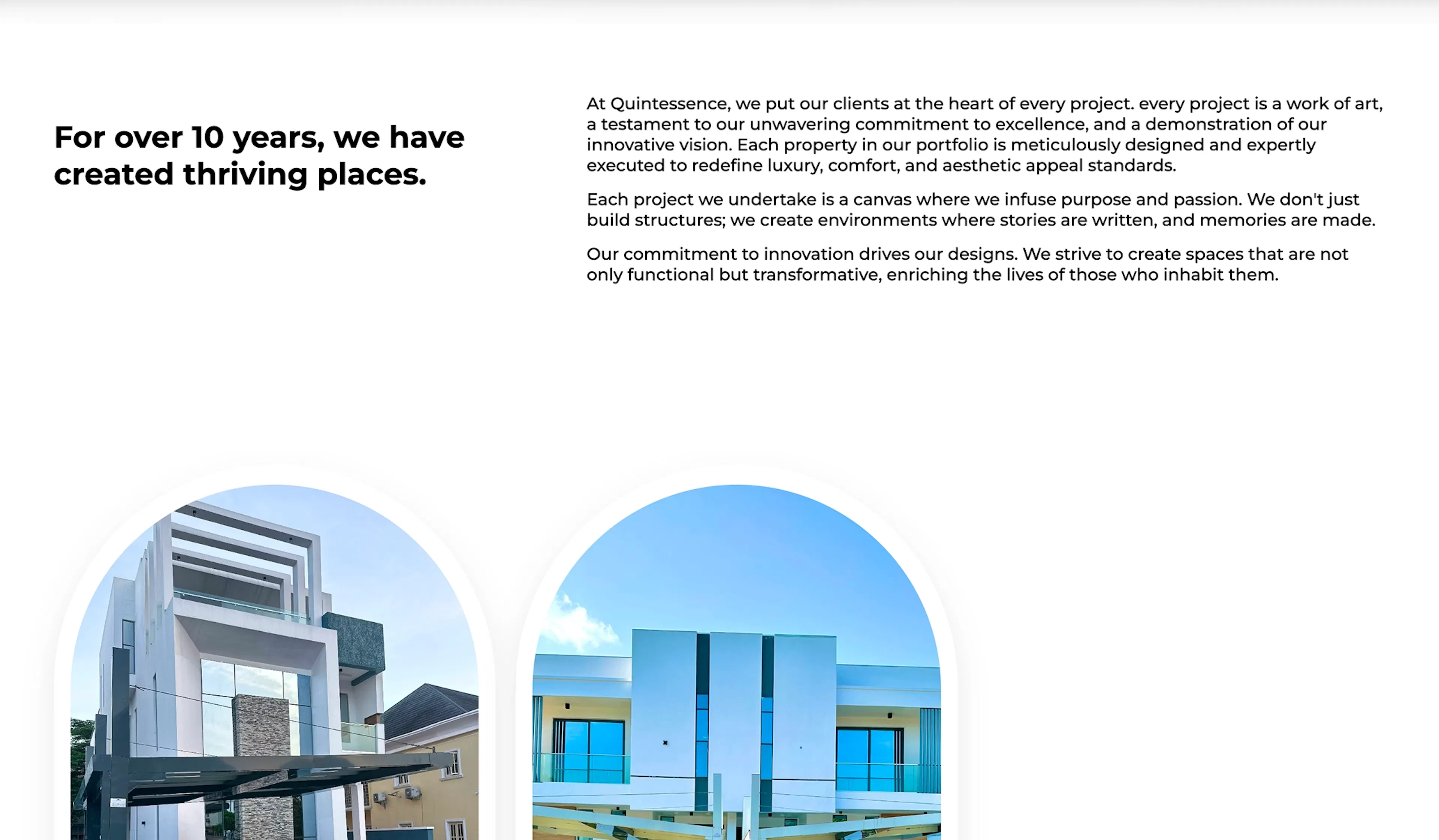 Quintessence Properties