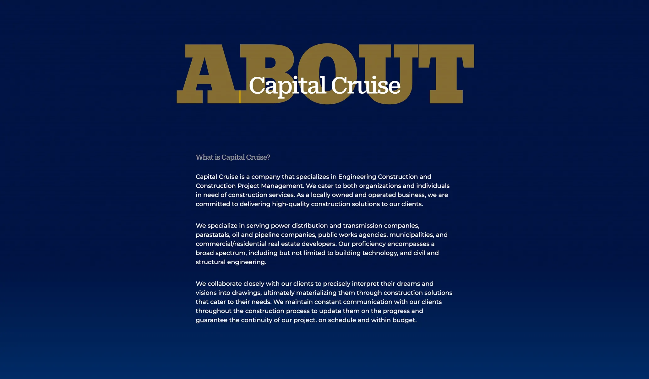 Capital Cruise