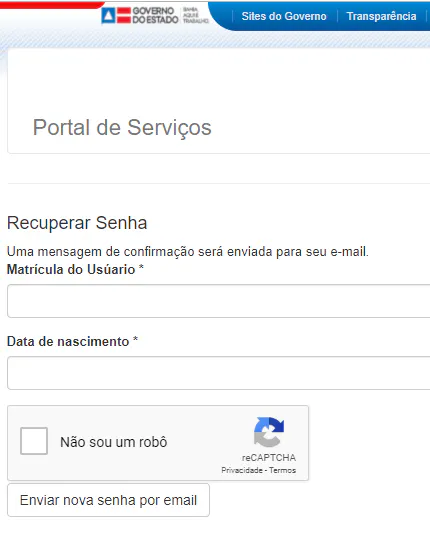 Senha RHBahia