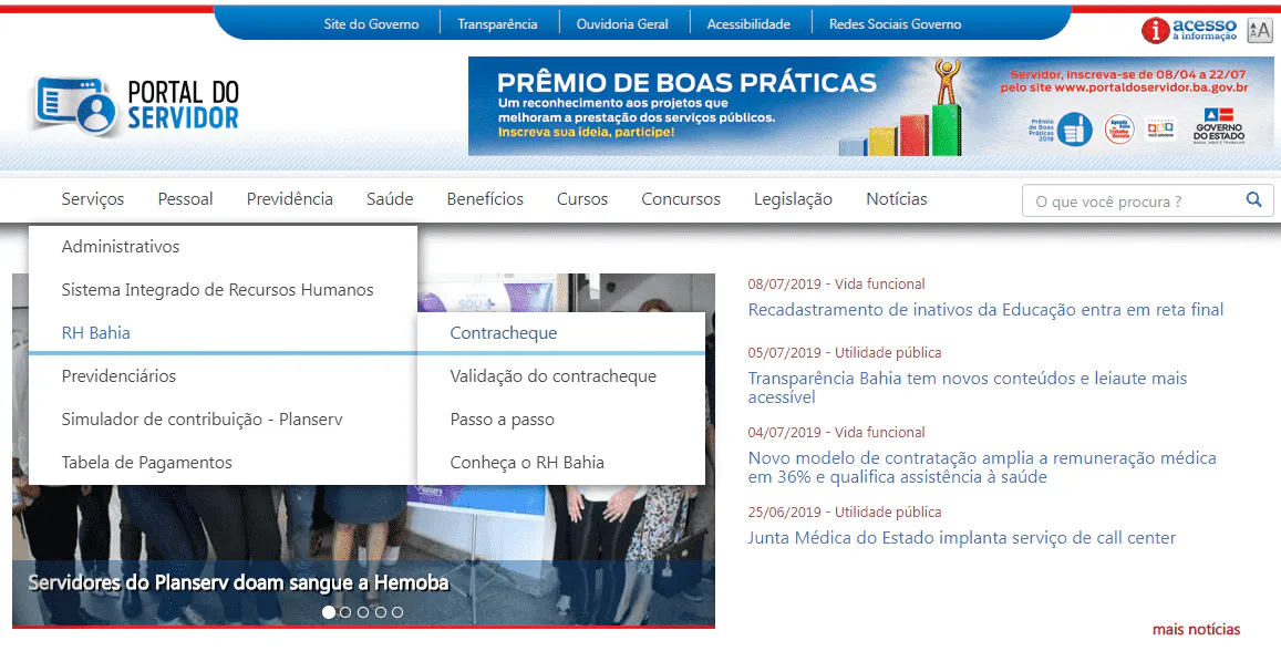 Contracheque Servidor Público Estadual Bahia