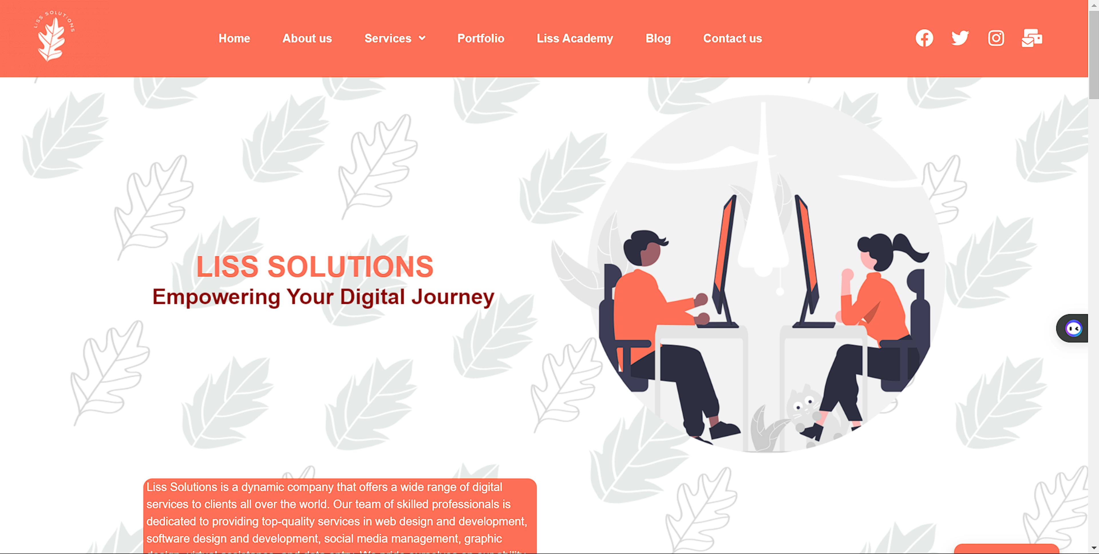 Liss Solutions website