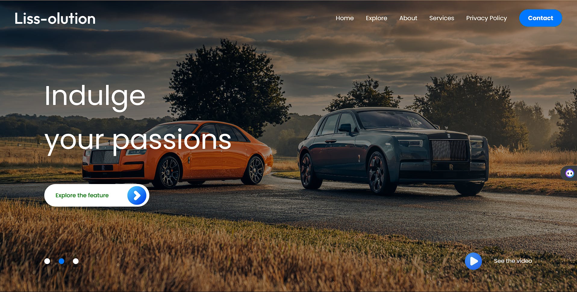 landing page design demo image