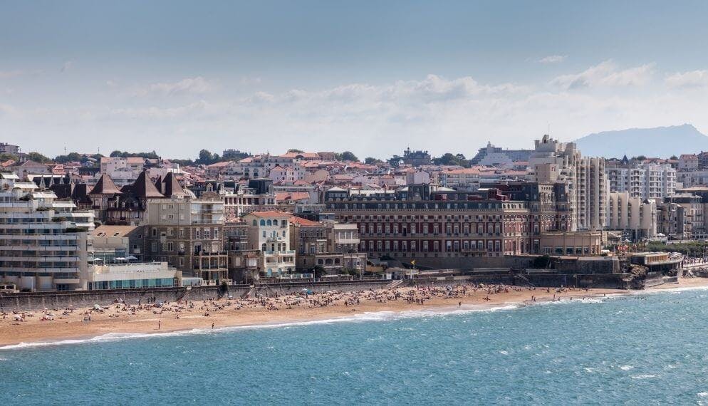 front de mer immeubles maisons Biarritz