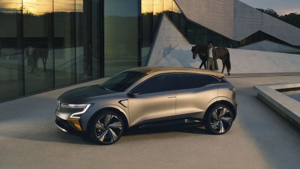 Renault Mégane eVision électrique grise Show Car