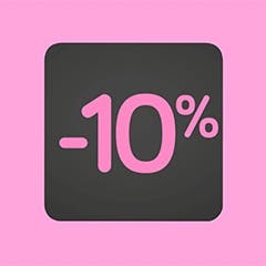 moins 10 pour cent