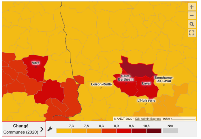 détail sélection commune sur site loyers en france
