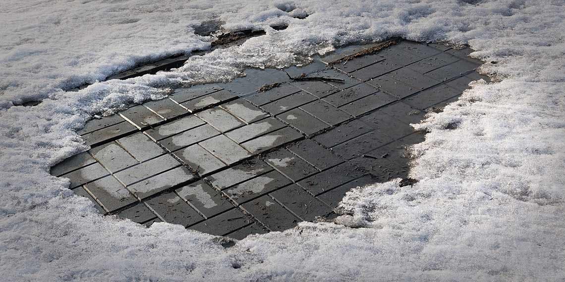 neige verglas trottoir