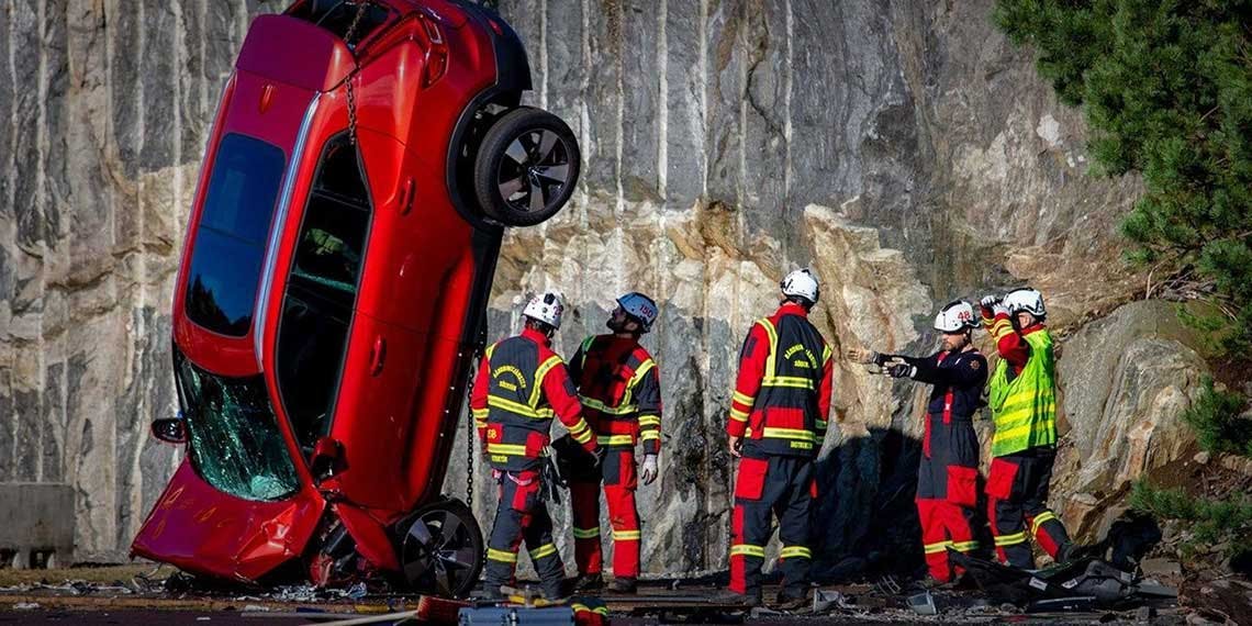 crash test voiture volvo