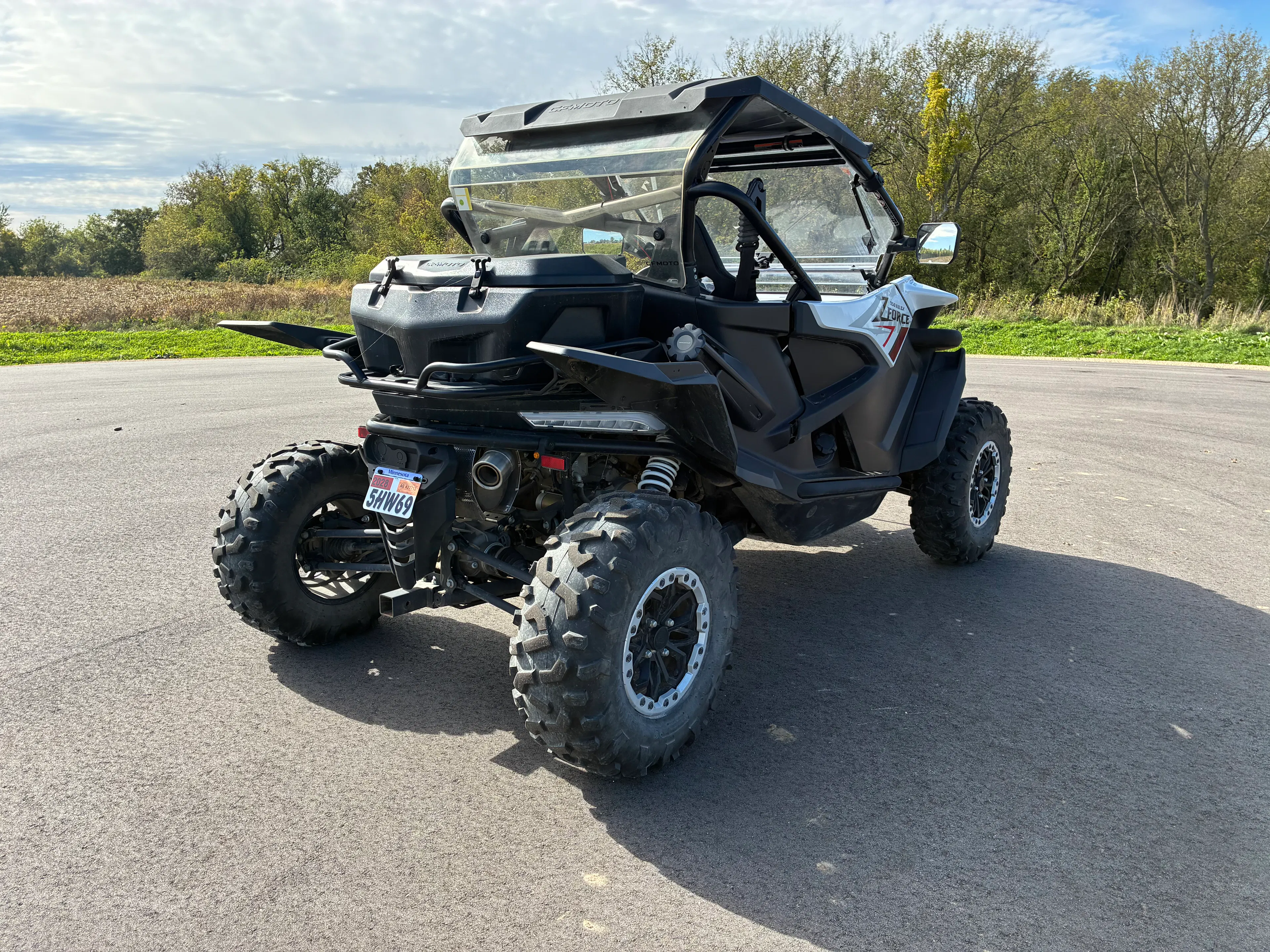 2022 CF Moto ZForce 950 HO passenger rear 3/4