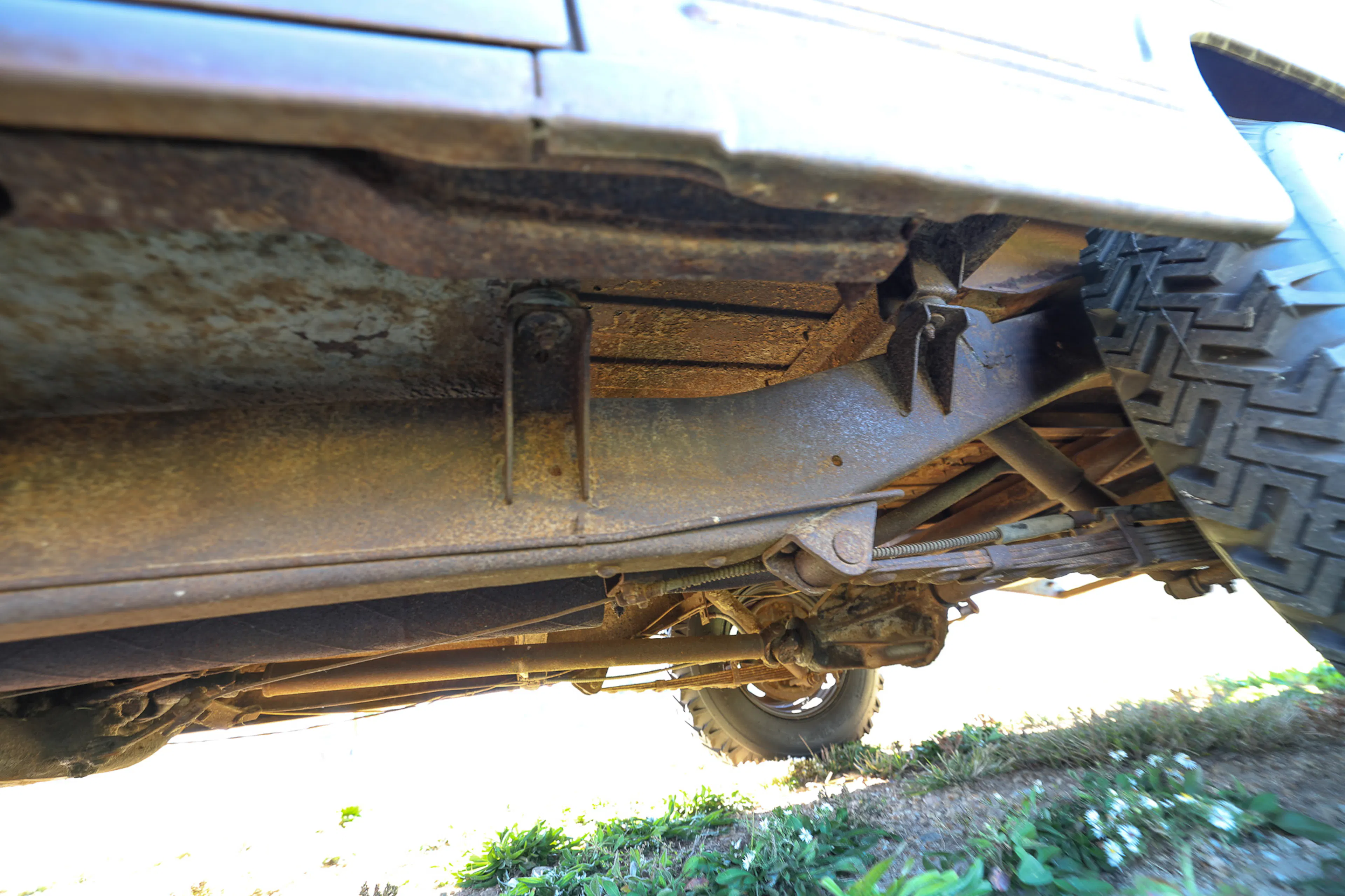 1951 Willys Wagon driver frame rail