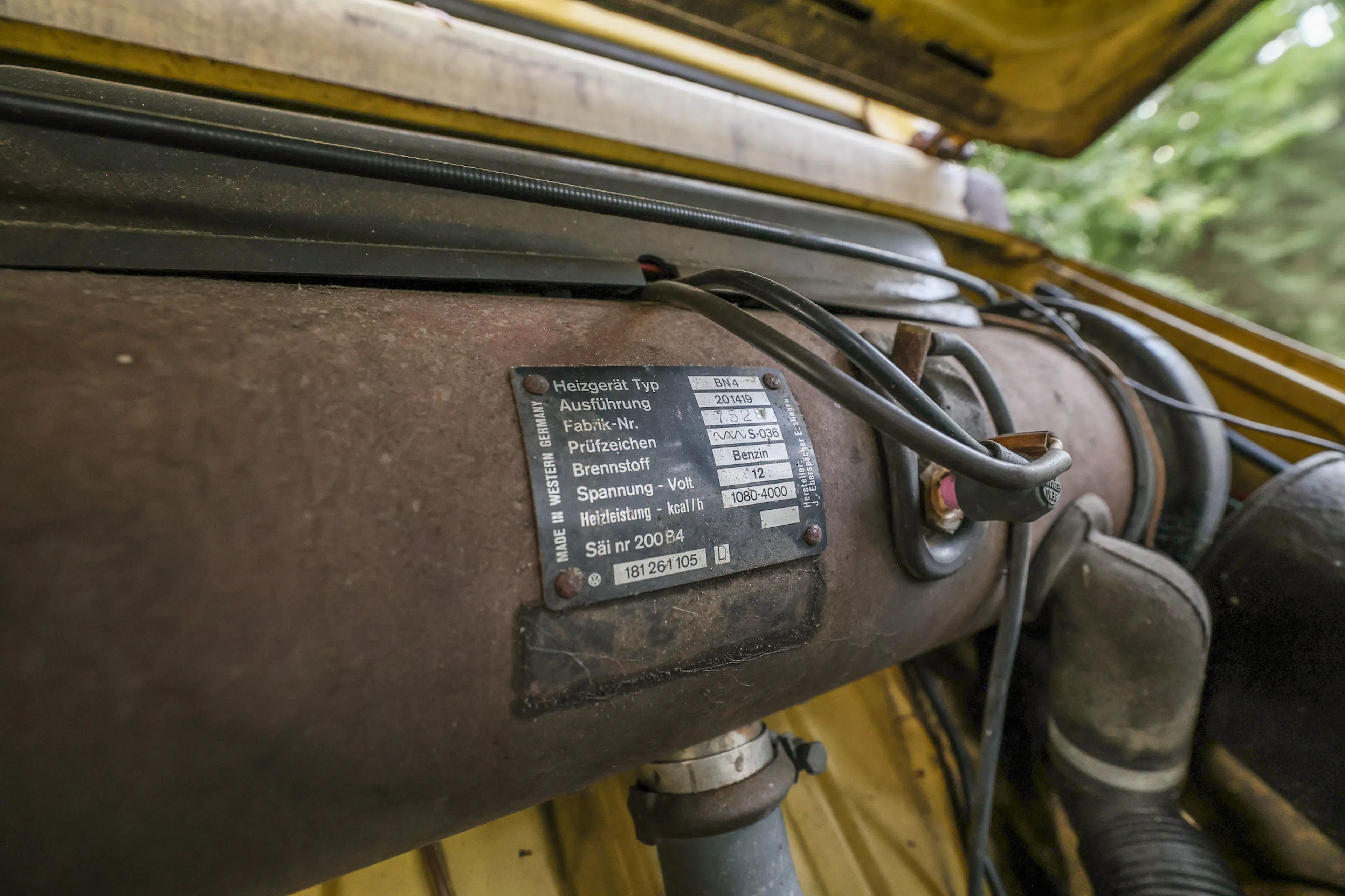 1973 Volkswagen Thing cowl tag