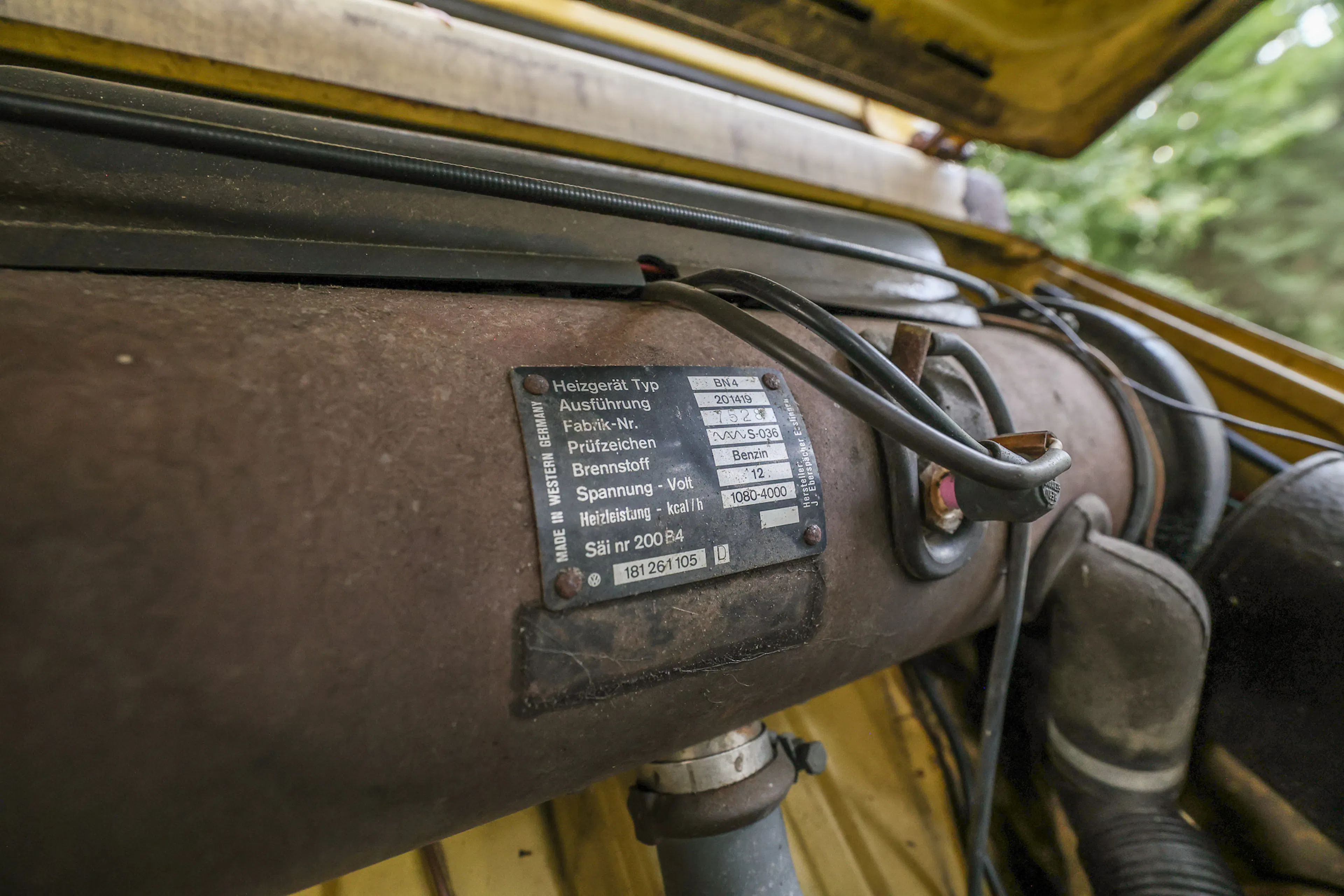 1973 Volkswagen Thing cowl tag