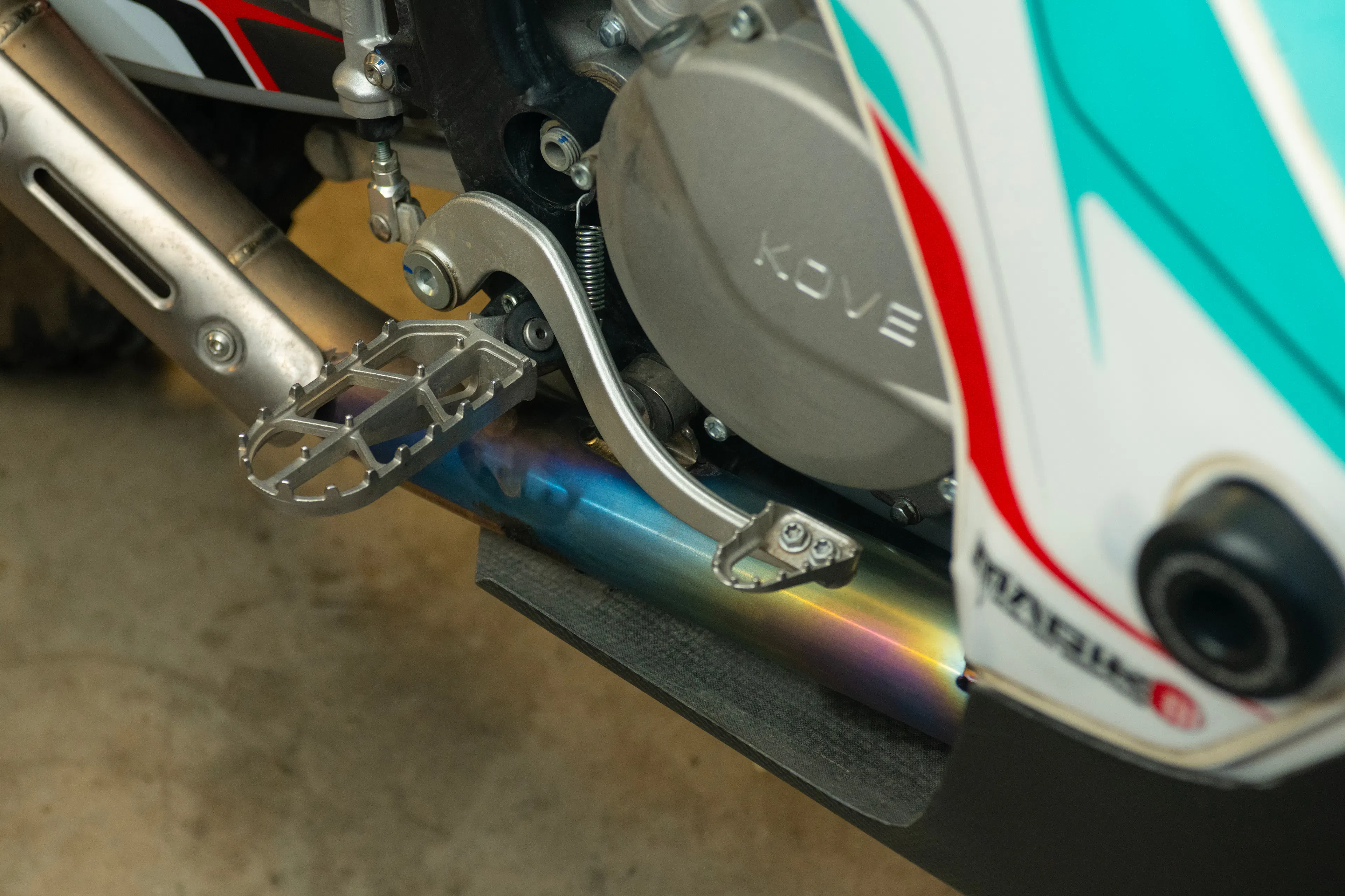 2024 Kove 450 Rally brake pedal