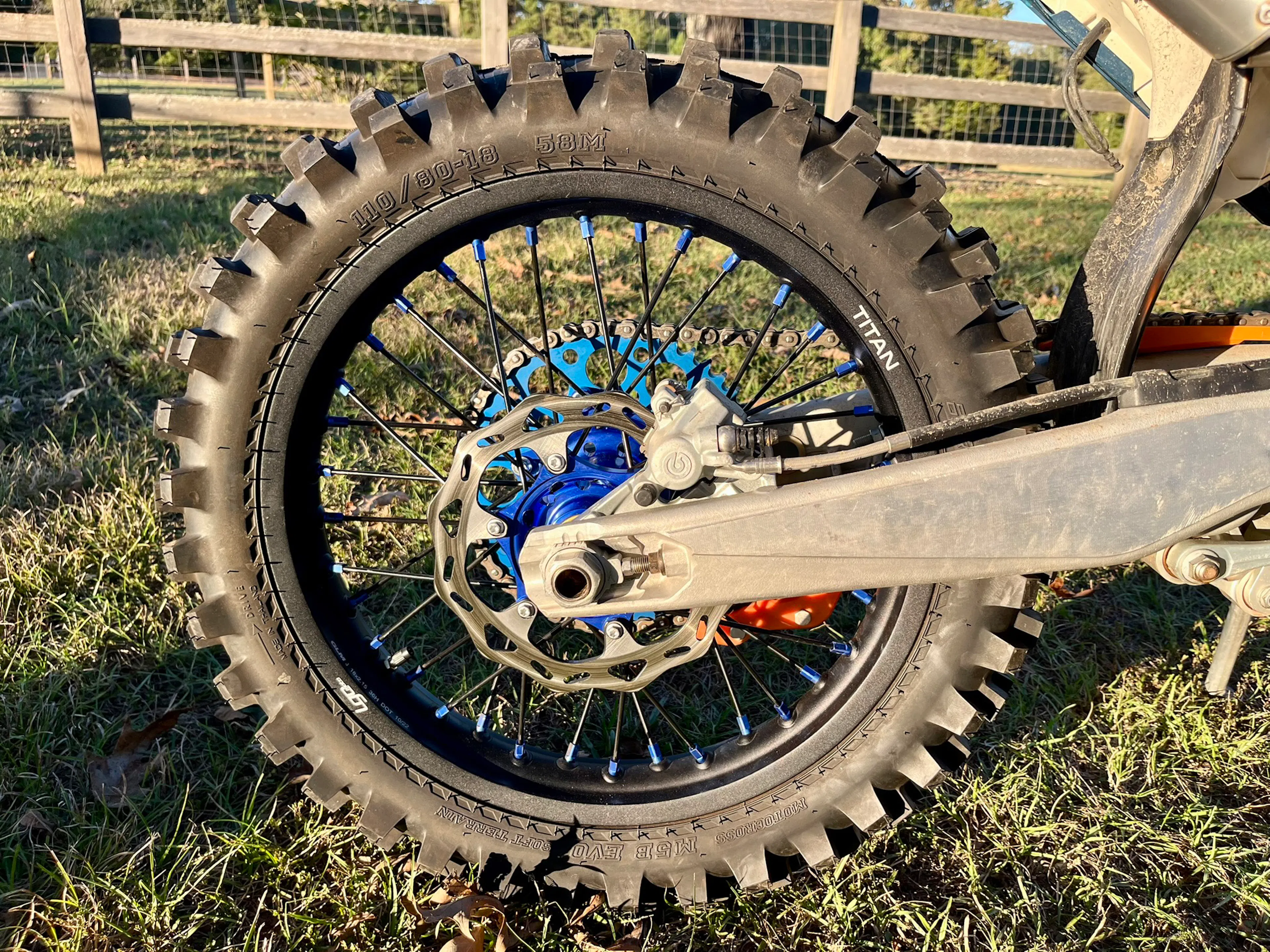 2020 KTM 300 XC TPI new rear wheel left 