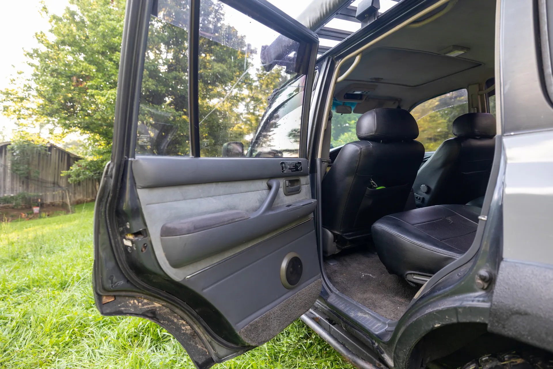1990 Toyota Land Cruiser VX Limited passenger side rear door open