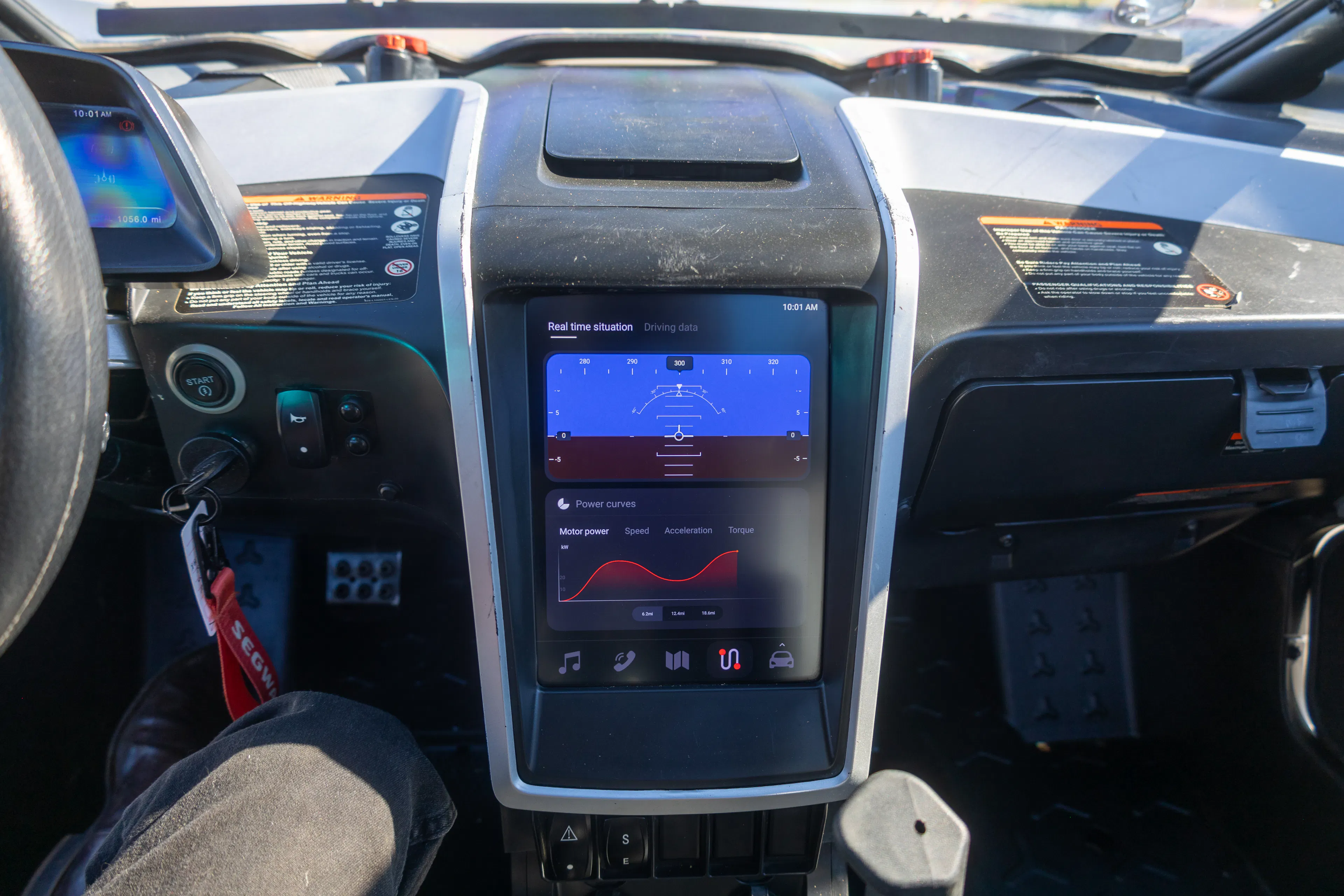 2024 Segway Villain SX10 72 center screen