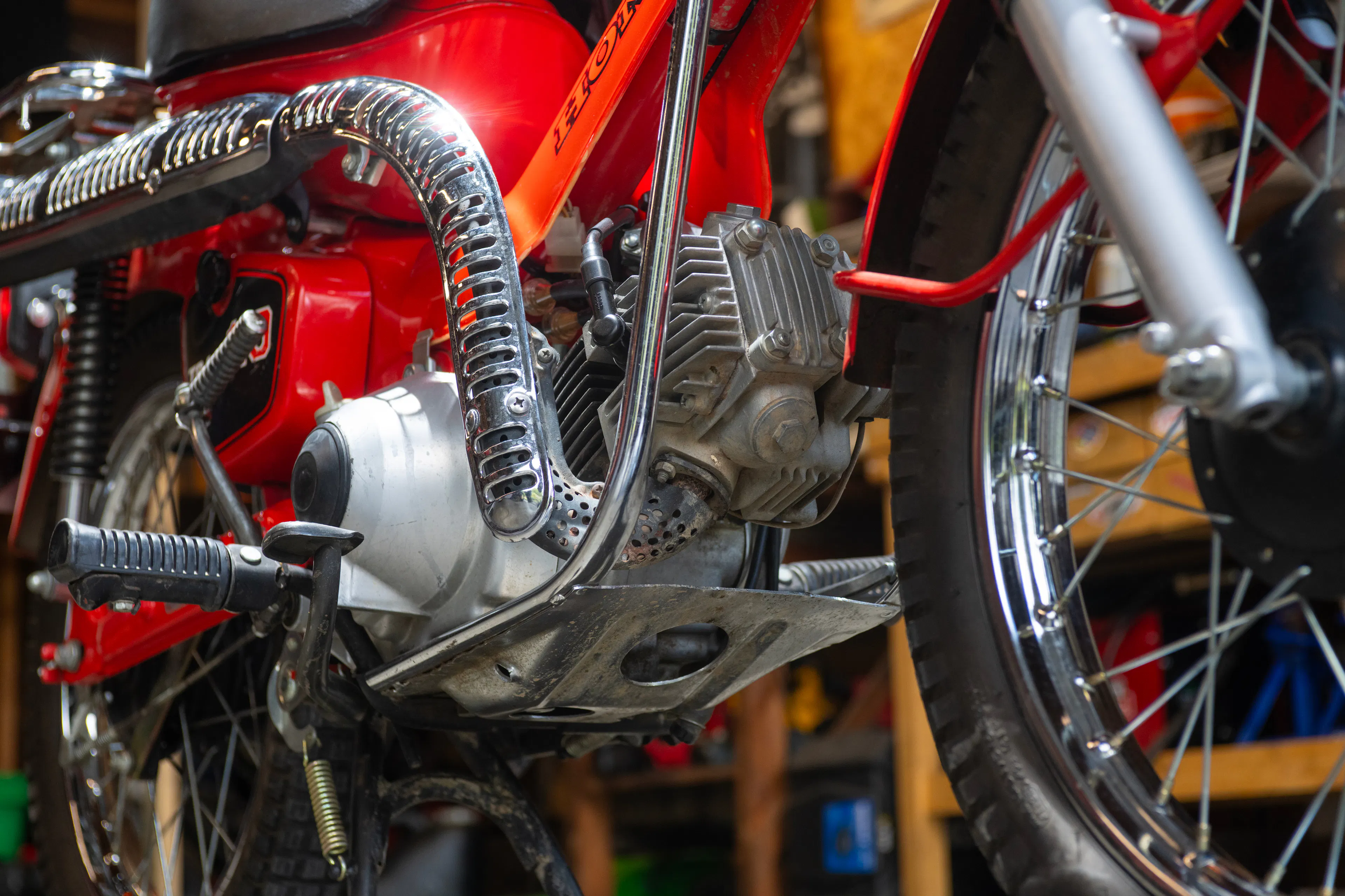 1981 Honda Trail 110 right front engine