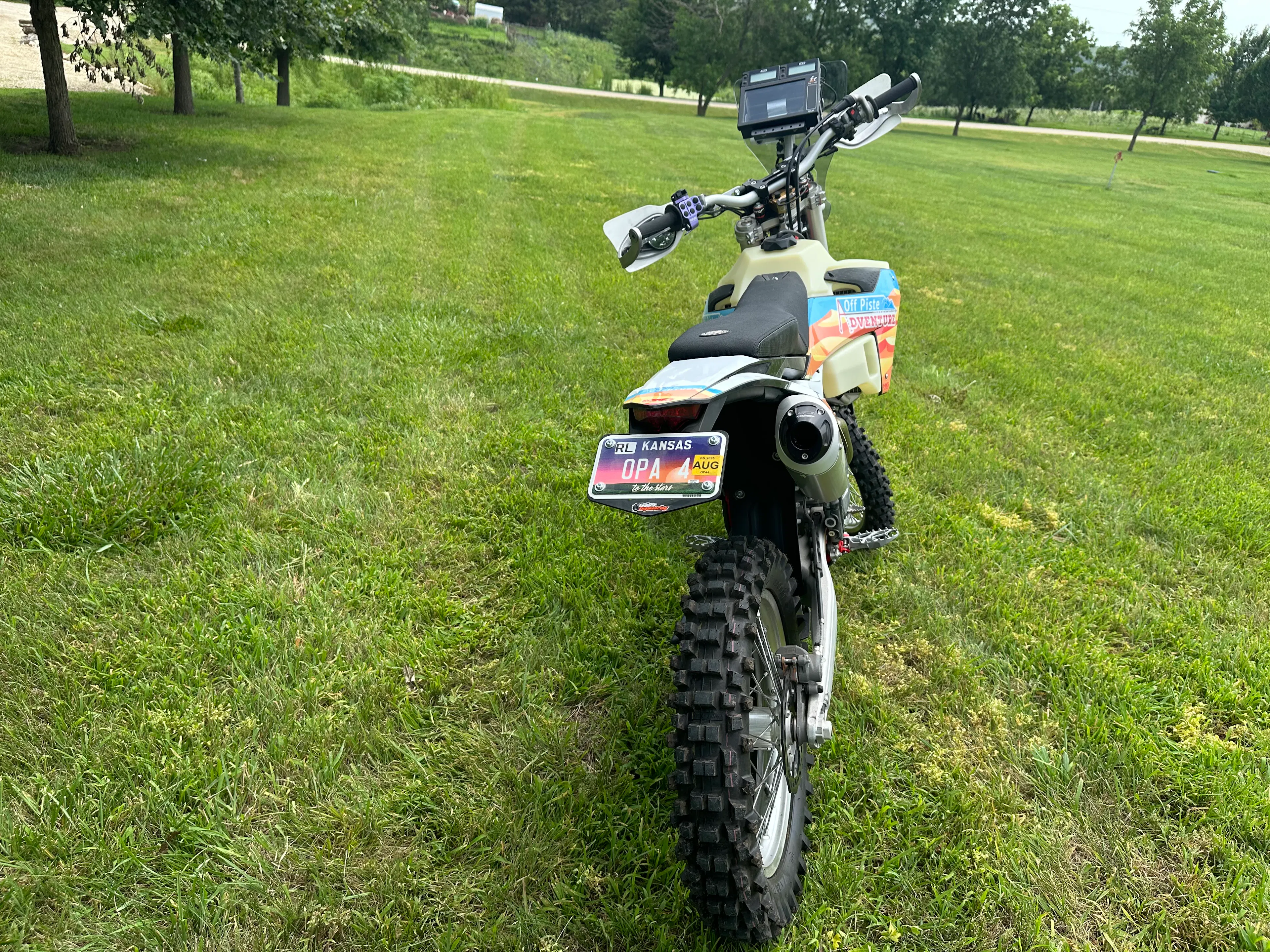 2024 Gas Gas ES500F Off-Piste Adventures right rear 3/4