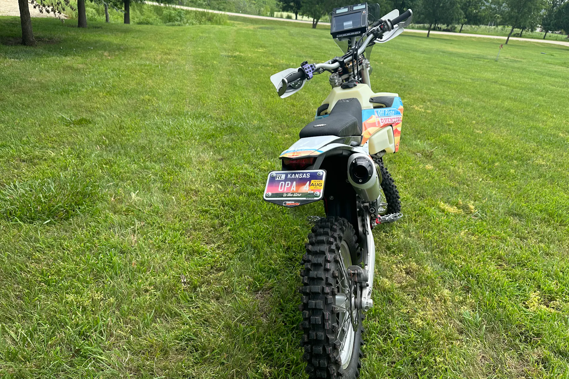2024 Gas Gas ES500F Off-Piste Adventures right rear 3/4