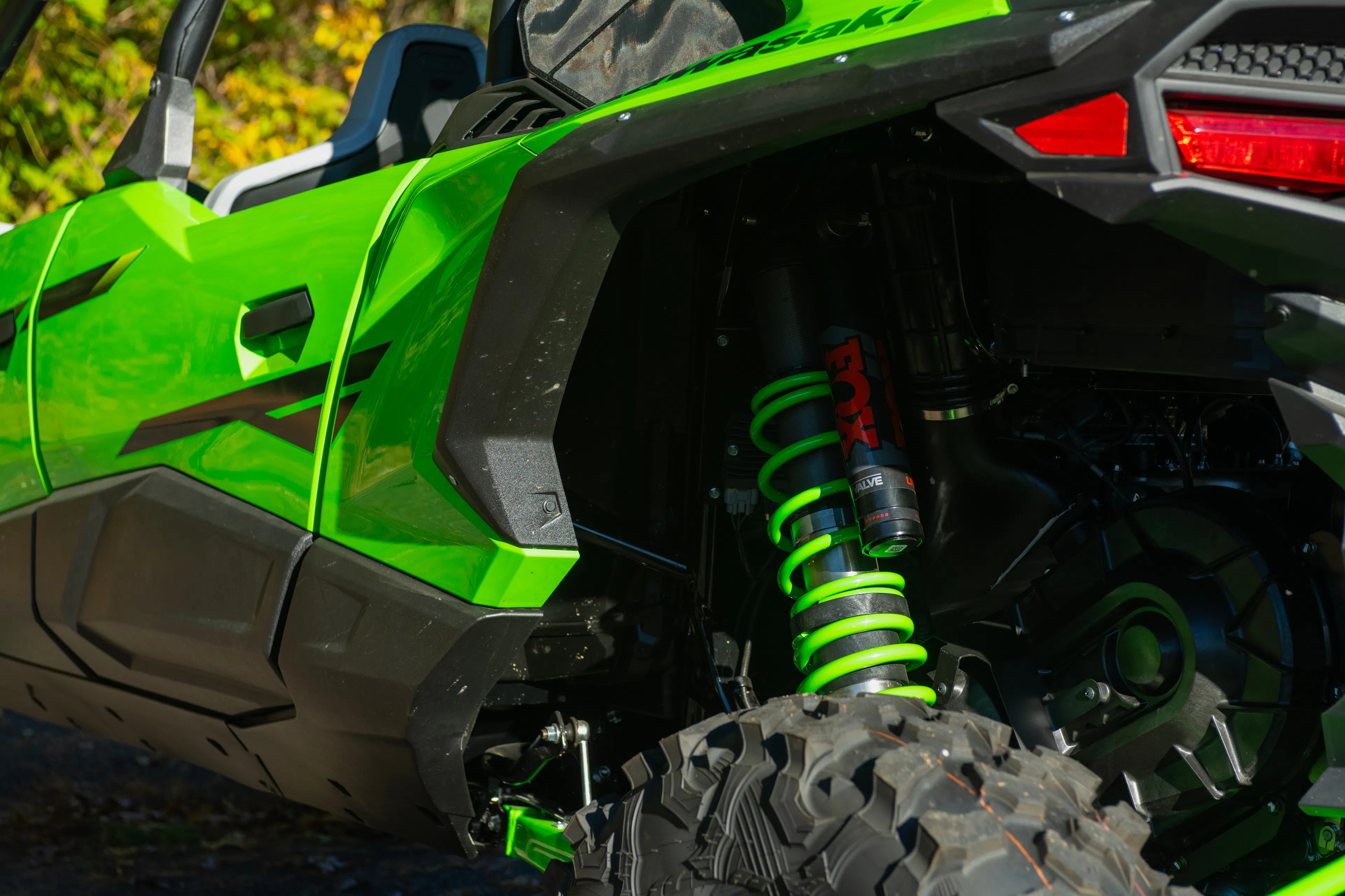2026 Kawasaki Teryx5 H2 Deluxe driver rear corner/shock 
