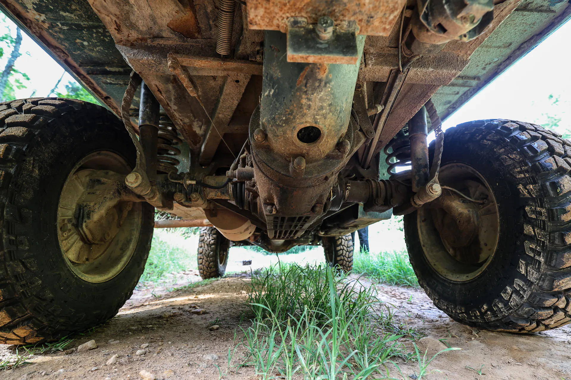 1972 Steyr-Puch Pinzgauer rear undercarriage