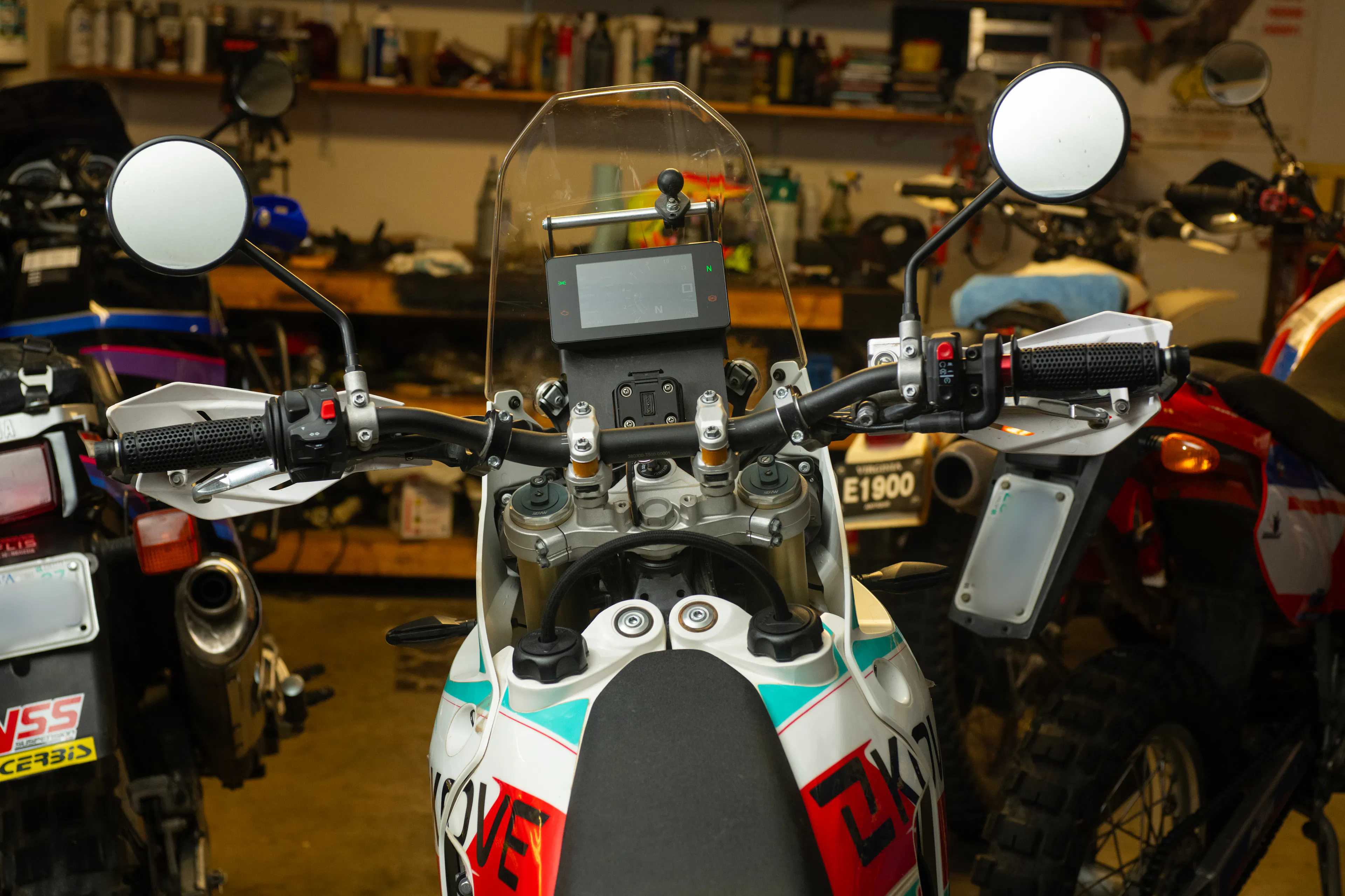 2024 Kove 450 Rally cockpit