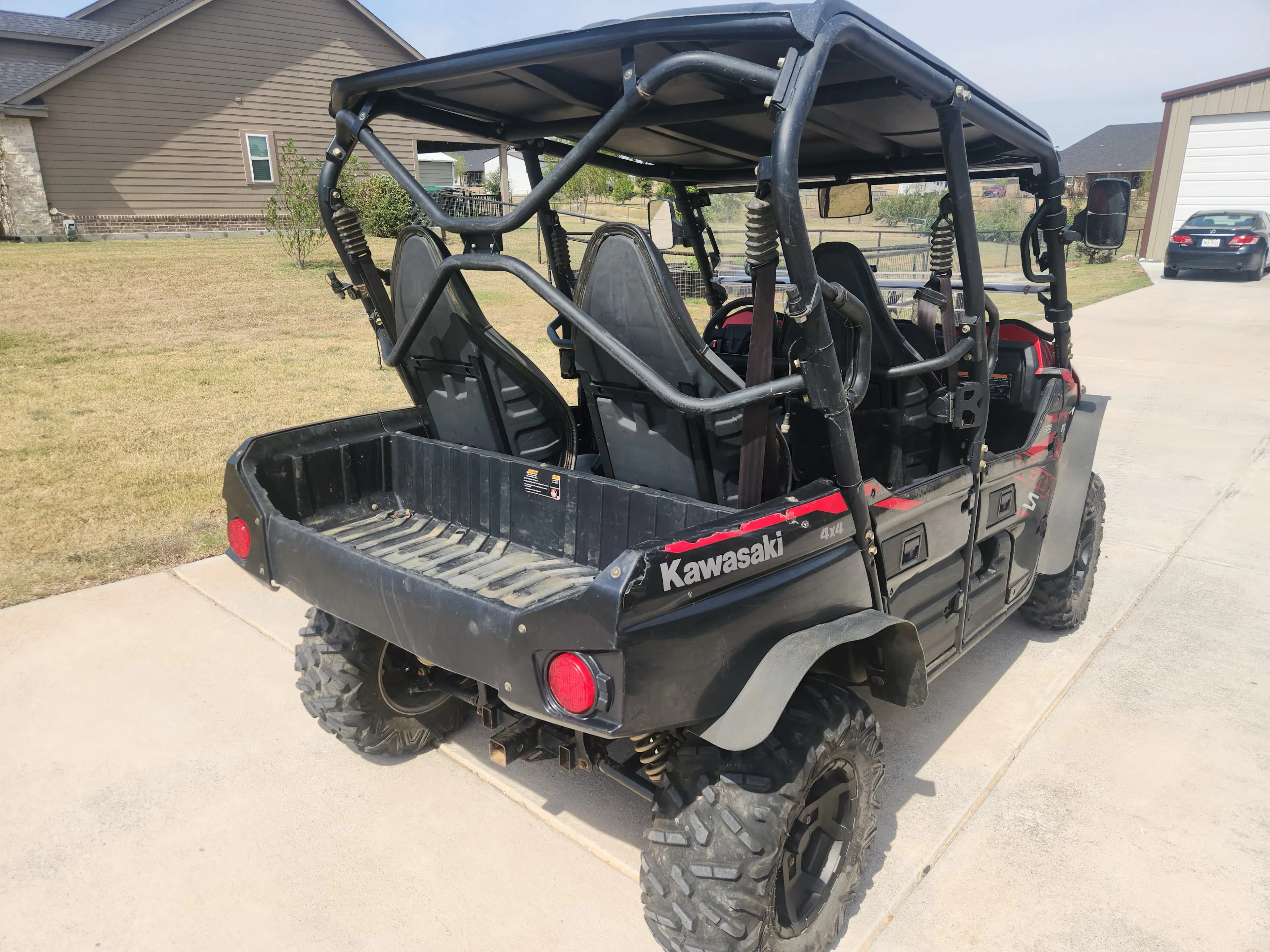 2021 Kawasaki Teryx4 rear passenger 3/4